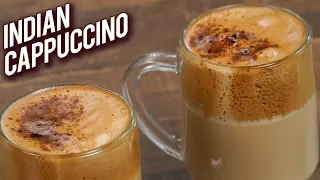 Indian Cappuccino | Quick & Easy Whipped Coffee Recipe | How To Make Hand Beaten Coffee | Varun