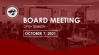 FCUSD Board Meeting 10/7/2021 - Open Session