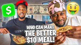 WHO CAN MAKE THE BETTER $10 MEAL ⁉️ STRUGGLE MEAL CHALLENGE #HOODFOODNETWORK ft Tytheguy