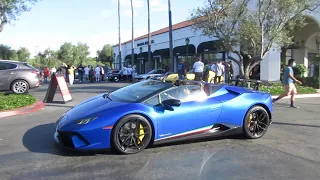 Blue Lamborghini Huracán Performante Spyder