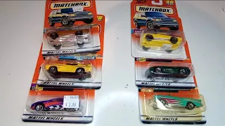 Let's Crack Open 6 1998 Vintage Matchbox Cars! Classic Decades! El Camino, Cobra Jet, Mitsubishi!