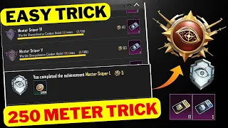 Easyway To Complete (Master Sniper) New Achievement in BGMI | Sharpshooter Medal Trick in BGMI