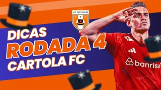 DICAS #4 RODADA - ESCALAÇÃO | DICAS PARA MITAR E VALORIZAR - CARTOLA FC 2024