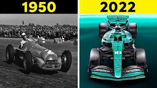 The EVOLUTION Of Formula 1 Cars Since 1950..