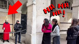 kings-guard stay calm even stupid tourists did mock him #london #kingsguard #horseguardsparade