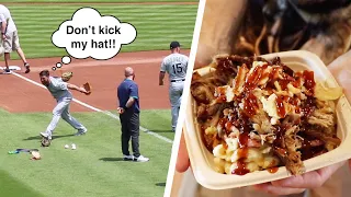 Pre-game meltdown, AMAZING FOOD, and a scary overthrow at Comerica Park