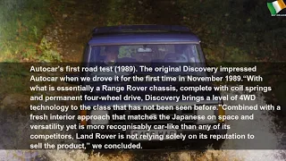 The evolution of the Land Rover Discovery as it celebrates 30 years