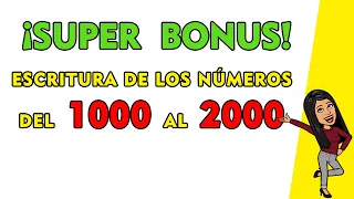 [NUEVO] 😂Números Del 1000 al 2000 | Counting In Spanish 1000 to 2000 ✅ | 1000-2000 SPANISH
