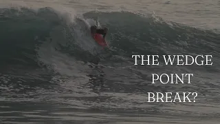 WHY DID WEDGE LOOK LIKE THIS? 5 MINUTES OF THE WEIRDEST WEDGE POINT BREAK, NEWPORT BEACH (RAW)