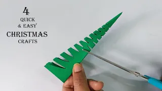 4 Quick & easy Christmas tree & DIY crafts || Christmas Decorations