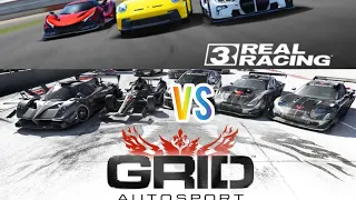 Real Racing 3 VS Grid AutoSports-all cars,tracks ,graphics and gameplay Full Comparison?