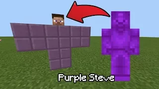 How To Spawn a Purple Steve in MCPE **100% NOT FAKE**