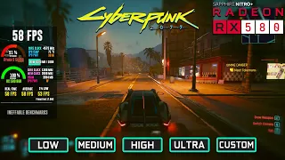 Cyberpunk 2077 (Update 2.0): RX 580 + Ryzen 5 5600G | All Settings and Best Settings for 1080p60fps