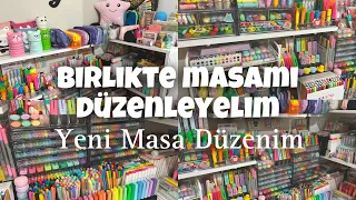 Yeni organizerim 😍 | Birlikte masamı düzenleyelim | Çalışma masası 🩷 | @mycolorbloq 🥳