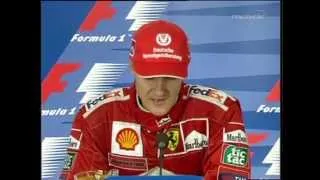 Grand Premio d' Italia 2000 (Circuito di Monza) - Conferenza Stampa - Il cuore di Schumi... (HD)ᴴᴰ