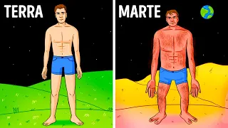 Aqui está o seu corpo se você vivesse em outros planetas e outros fatos em 3D