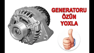 Generatoru (Dinamonu) özün yoxla. Lada, Vaz, Niva, Priora, Granta və s. (HD)