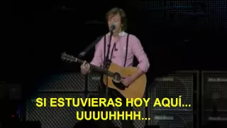 Paul McCartney- Here Today (Subtitulada Español) (Zócalo México: 2012)