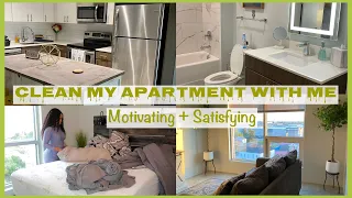 CLEAN WITH ME: Deep Cleaning My AIRBNB | Motivating + Satisfying