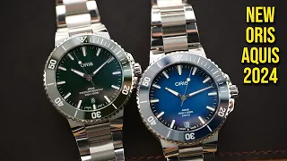 New Updated ORIS Aquis Date for 2024 Watches & Wonders - Hands-on Caliber 400 & Sellita Dive Watches