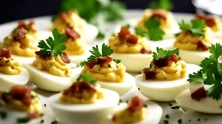 BEST Smoked Ham or Bacon Deviled Eggs Recipe (HOW to Make Deviled Eggs)