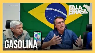 Bolsonaro faz apelo pela redução do preço da gasolina