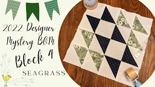 2022 Designer Mystery Block of the Month, Block 4 -  Seagrass by Brigitte Heitland