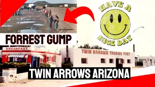 Twin Arrows Arizona Smiley Face was Invented Here Per Forest Gump Route 66