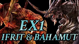 { FF7: Ever Crisis } 268KCP | EX1 Ifrit & Bahamut Team Build & Guide!! No Limit Break Weapons!!