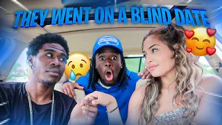 I SET PUNGA & AMBERLY UP ON A BLIND DATE.... *EMOTIONAL*