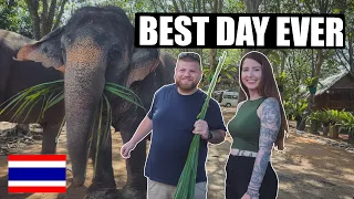 Our EXPERIENCE at an ELEPHANT SANCTUARY IN THAILAND  || Best birthday gift ever!