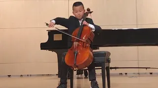 Passion Yu (8 Years Old) Performs Bach's Cello Suite No. 1, Prélude - Strings Solo