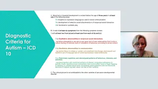 Assessment & Management of Autistic Spectrum Disorder (ASD)​ in C & A - Dr Zoe Ellison-Wright