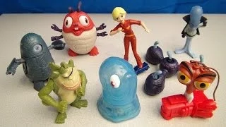 MONSTERS VS ALIENS 2009 MCDONALDS HAPPY MEAL TOY COLLECTION VIDEO REVIEW