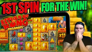 RETURN OF KONG 1ST SPIN FOR THE MEGA WIN!!