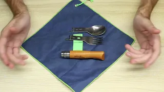 Opinel Picnic Plus + No. 08 Camping Cutlery Set