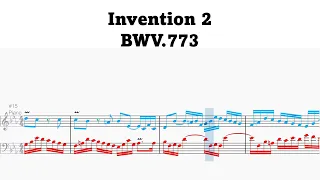 Bach invention 2 BWV773 -analysis