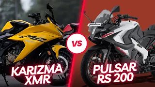 Hero Karizma XMR VS Bajaj Pulsar RS 200 || Hero VS Bajaj