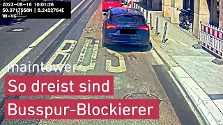 Busfahrer melden ab sofort Falschparker per Dashcam | maintower