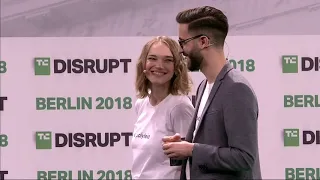 Polyteia presents in the Startup Battlefield Finals at Disrupt Berlin