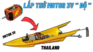 Diy rc Boat ThaiLand Racing with motor 130 " Super"