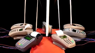 US National Anthem on 7 Credit Card Machines