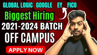 Off Campus Hiring For 2023 | Global Logic | 2021 | 2022 | 2023 | 2024 Batch Hiring | Kn Academy Jobs