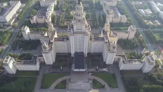 Полёт из Лужников над МГУ. DJI Phantom 3 Standard.