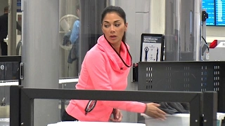 Pussycat Doll Nicole Scherzinger Pretty In Pink At LAX