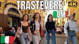 【4K】TRASTEVERE ROME ITALY WALKING TOUR 4K 2023