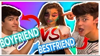 BOYFRIEND AND BESTFRIEND DO MY MAKEUP! *goes terribly wrong