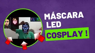 COMPREI UMA MÁSCARA DE LED INTELIGENTE! Mascara LED perfeita pra Halloween, Mask Perfect !
