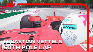 Sebastian Vettel's 50th Pole Position | 2017 Mexican Grand Prix | #assettocorsa
