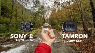 Tamron 11-20mm f2.8 vs Sony 10-18mm f4 real world REVIEW